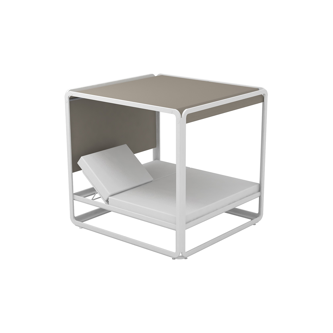 Cama balinesa estructura aluminio con techo Eivissa 2