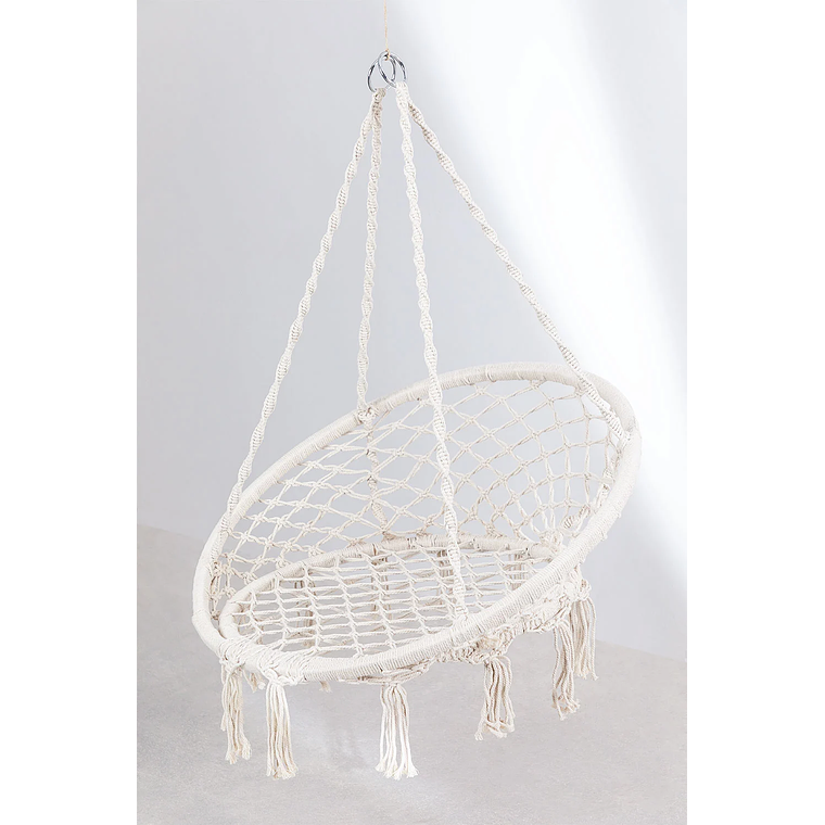 Sillón Colgante de Jardín Bahli Blanco Roto 3