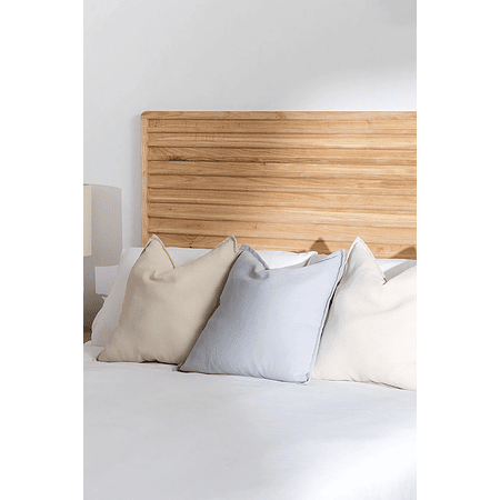 Respaldo cama 160 cm en madera natural Deleyna