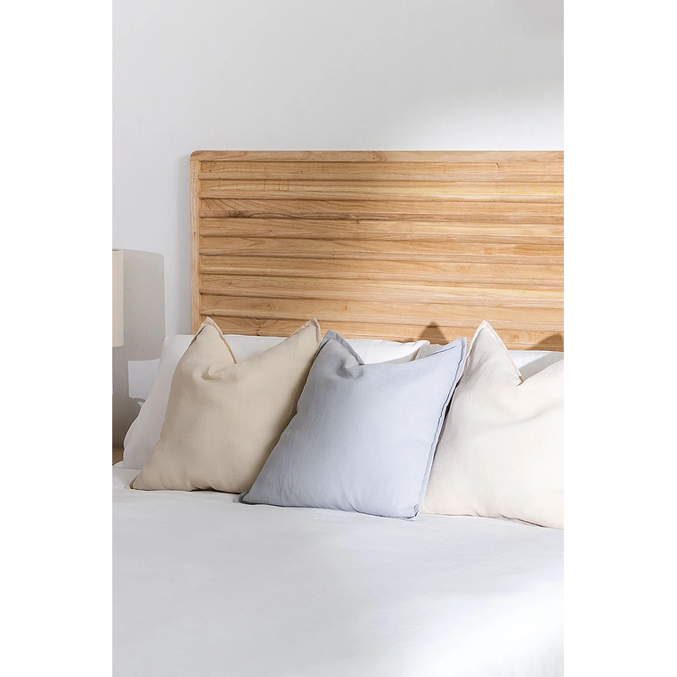 Respaldo cama 160 cm en madera natural Deleyna 1