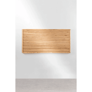 Respaldo cama 160 cm en madera natural Deleyna