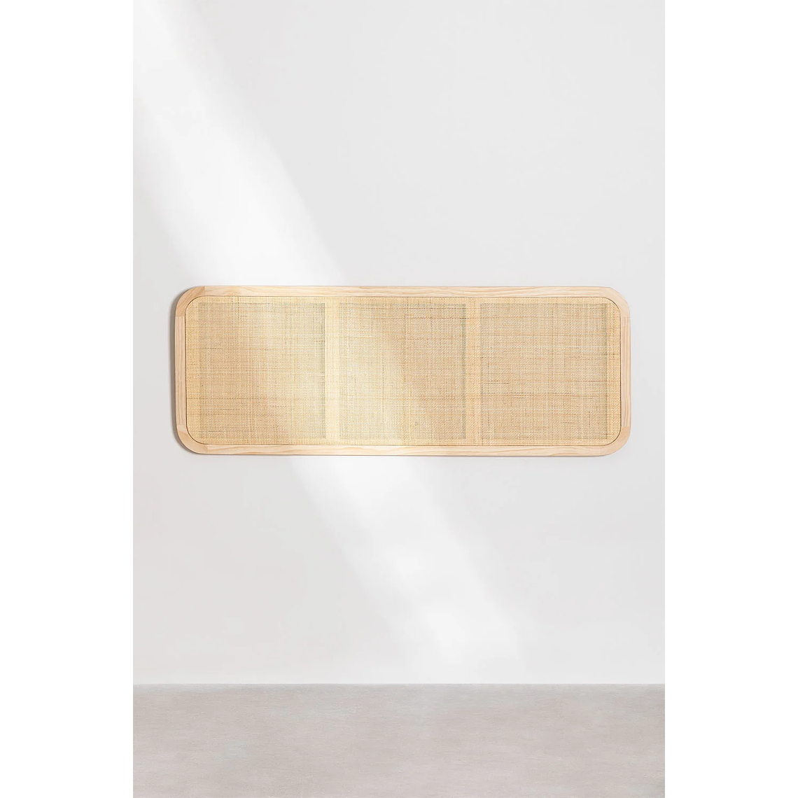 Respaldo cama 160 cm en madera natural Reyna 2