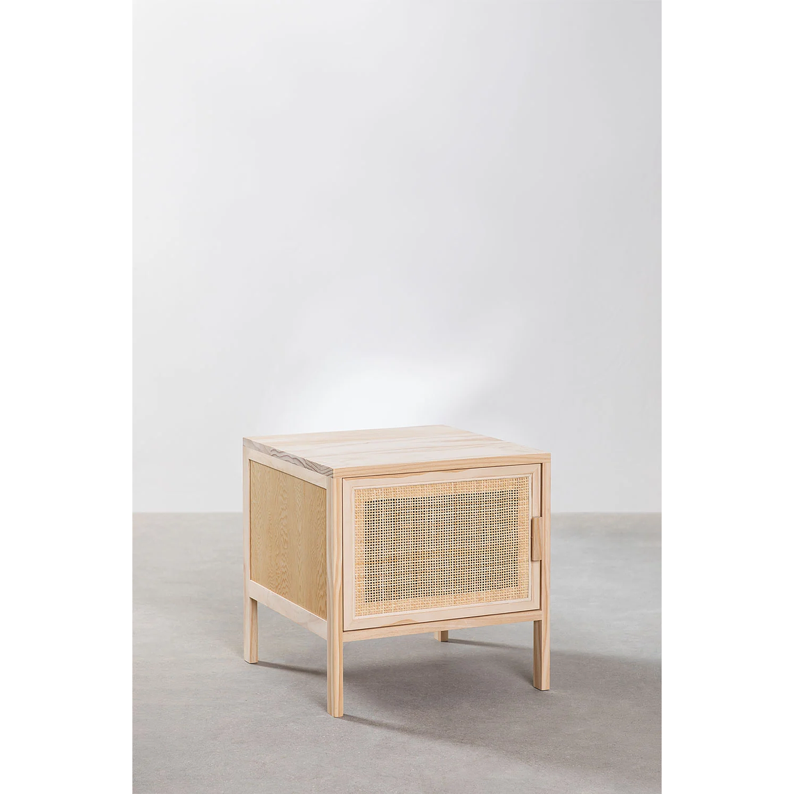 Velador en Ratán y Madera Reyna 1