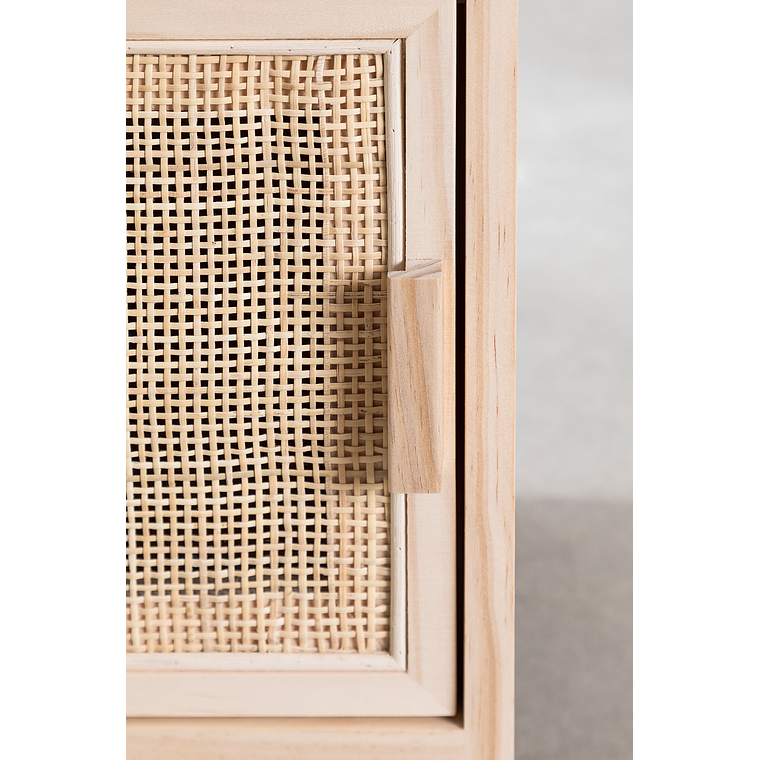 Velador en Ratán y Madera Reyna 4