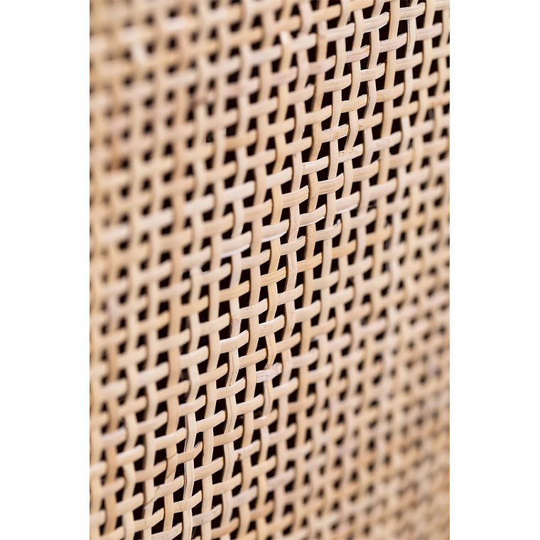 Velador en Ratán y Madera Reyna Color Negro 7