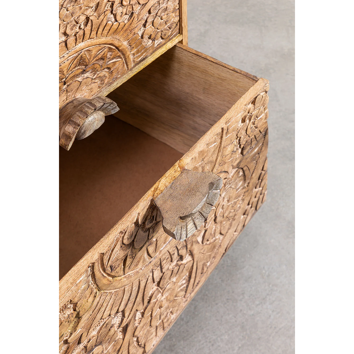 Velador con Cajones en Madera de Mango Wiluna 4