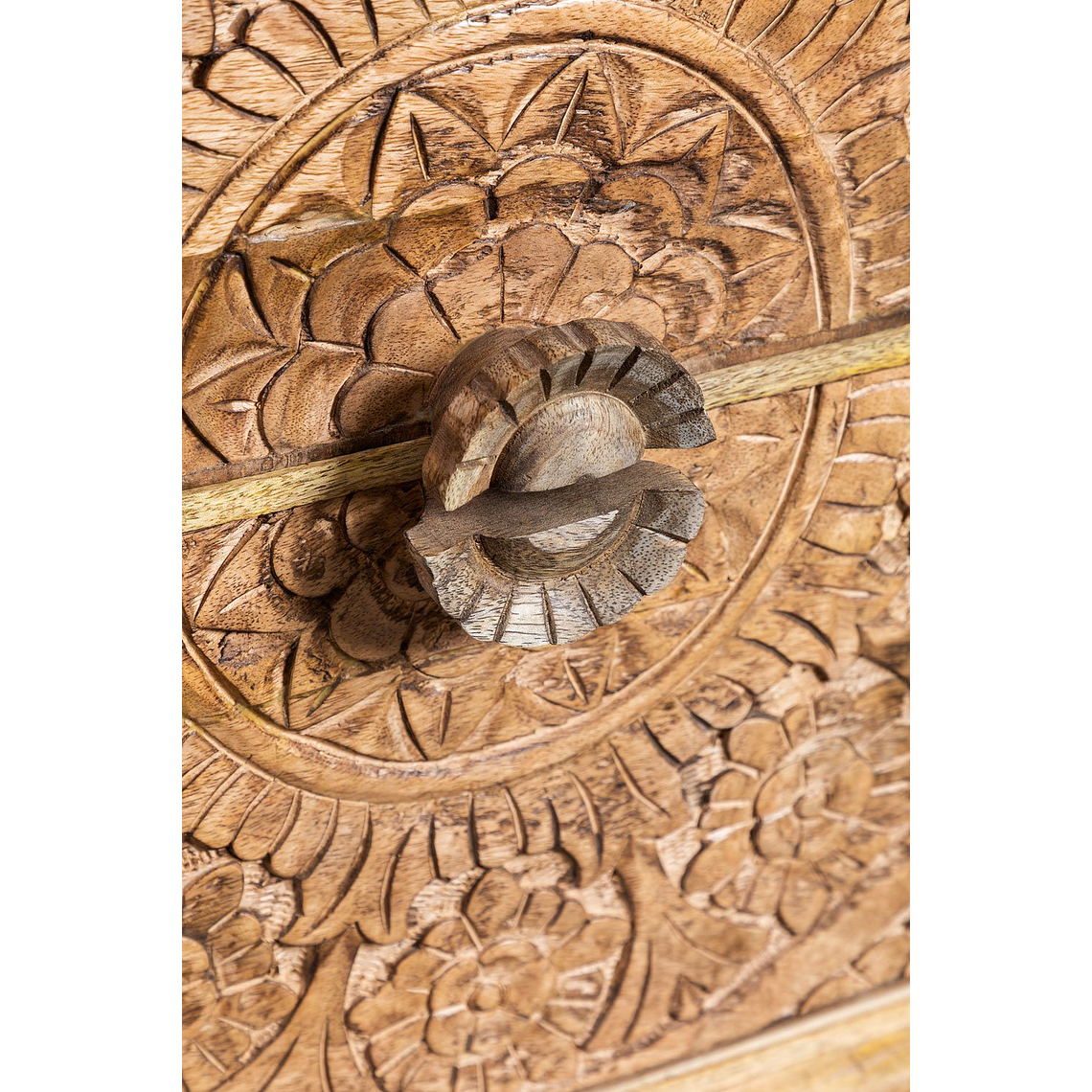 Velador con Cajones en Madera de Mango Wiluna 5