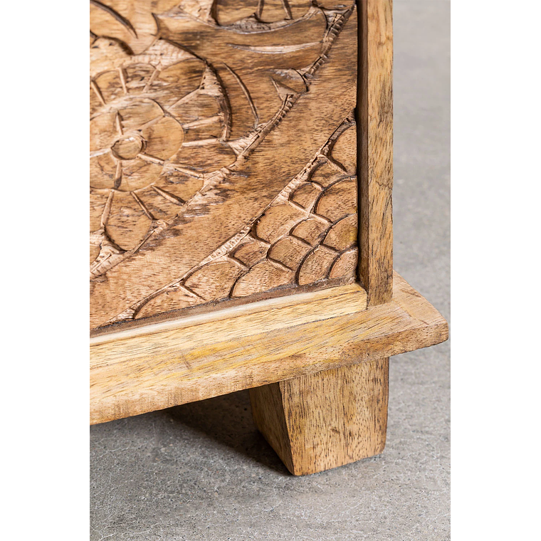 Velador con Cajones en Madera de Mango Wiluna 6