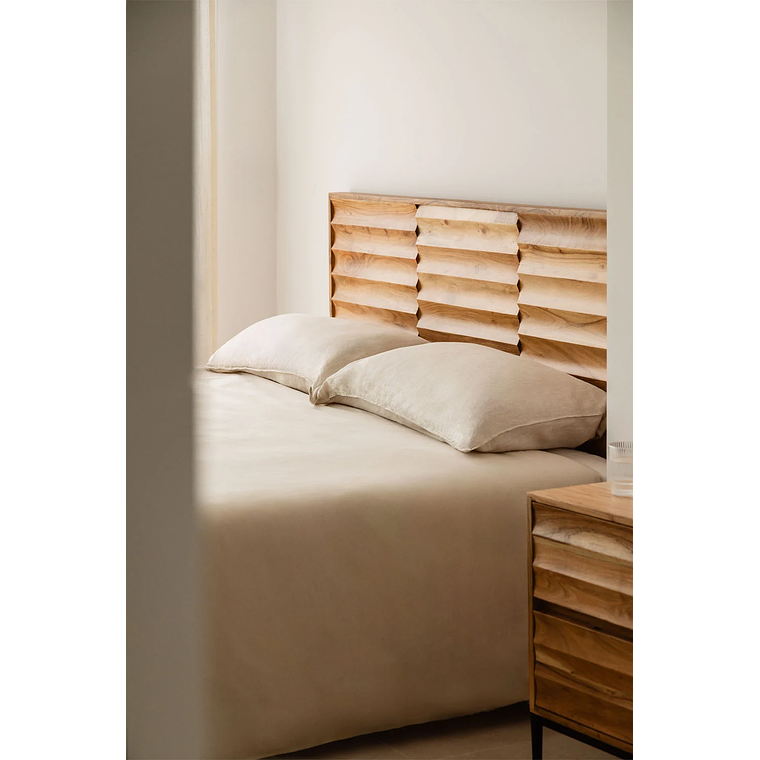 Respaldo cama 150cm en madera de acacia Petter 1
