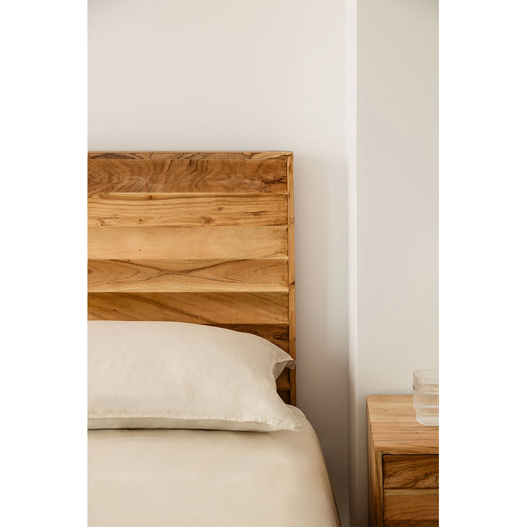 Respaldo cama 150cm en madera de acacia Petter 2