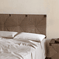 Respaldo cama 150cm en madera de mango y yute Evans - Miniatura 1