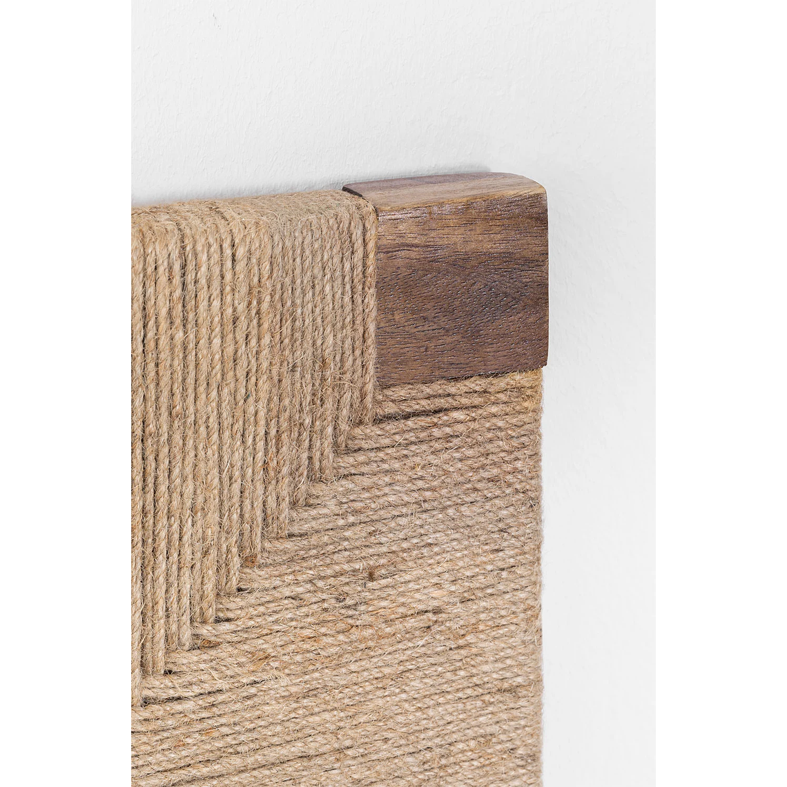 Respaldo cama 150cm en madera de mango y yute Evans 3