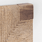 Respaldo cama 150cm en madera de mango y yute Evans - Miniatura 3