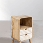 Velador con almacenaje en madera de mango Yulara - Miniatura 2