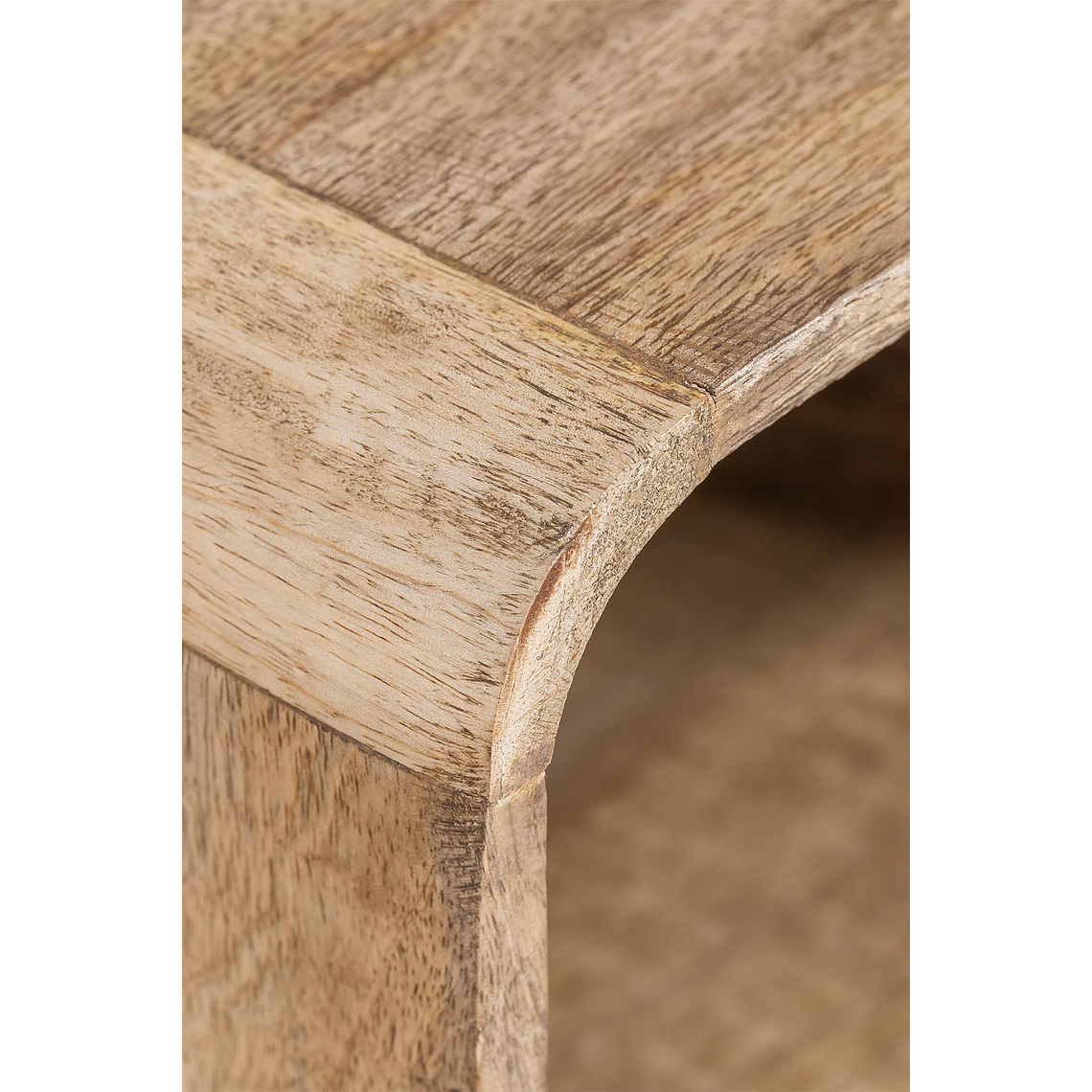 Velador con almacenaje en madera de mango Yulara 4