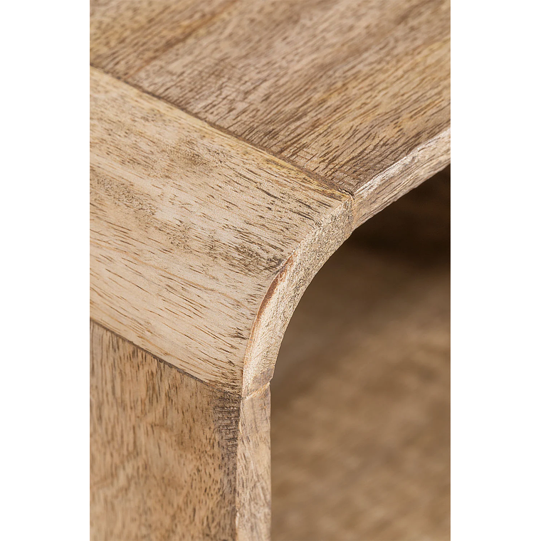 Velador con almacenaje en madera de mango Yulara 4