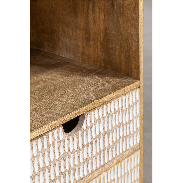 Velador con almacenaje en madera de mango Yulara 5