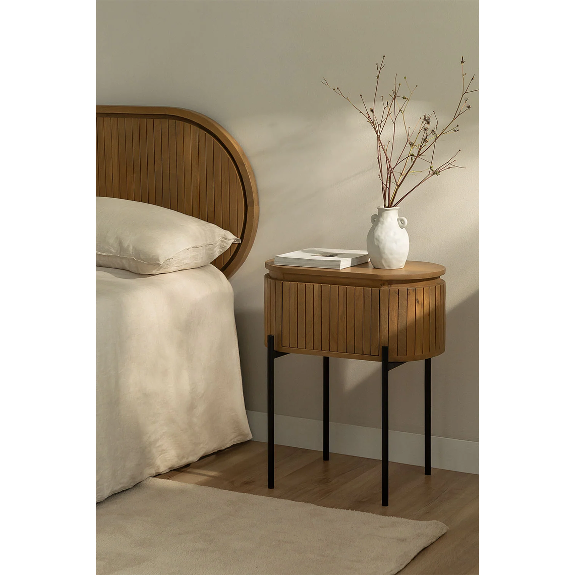 Velador en madera de mango Analis 1