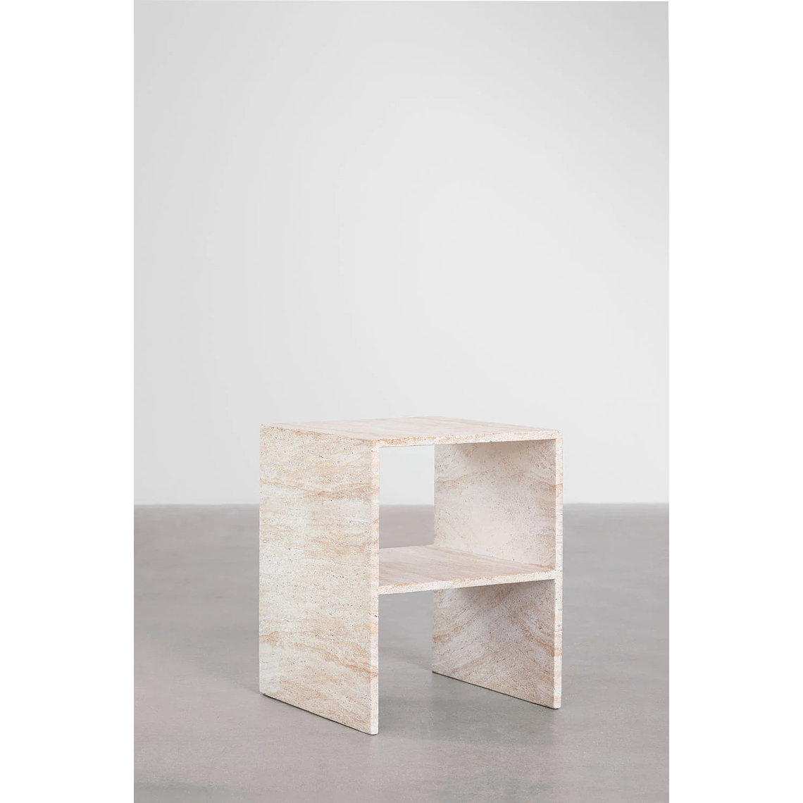 Velador en cemento look travertino Galia 2