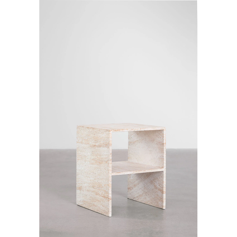 Velador en cemento look travertino Galia 2