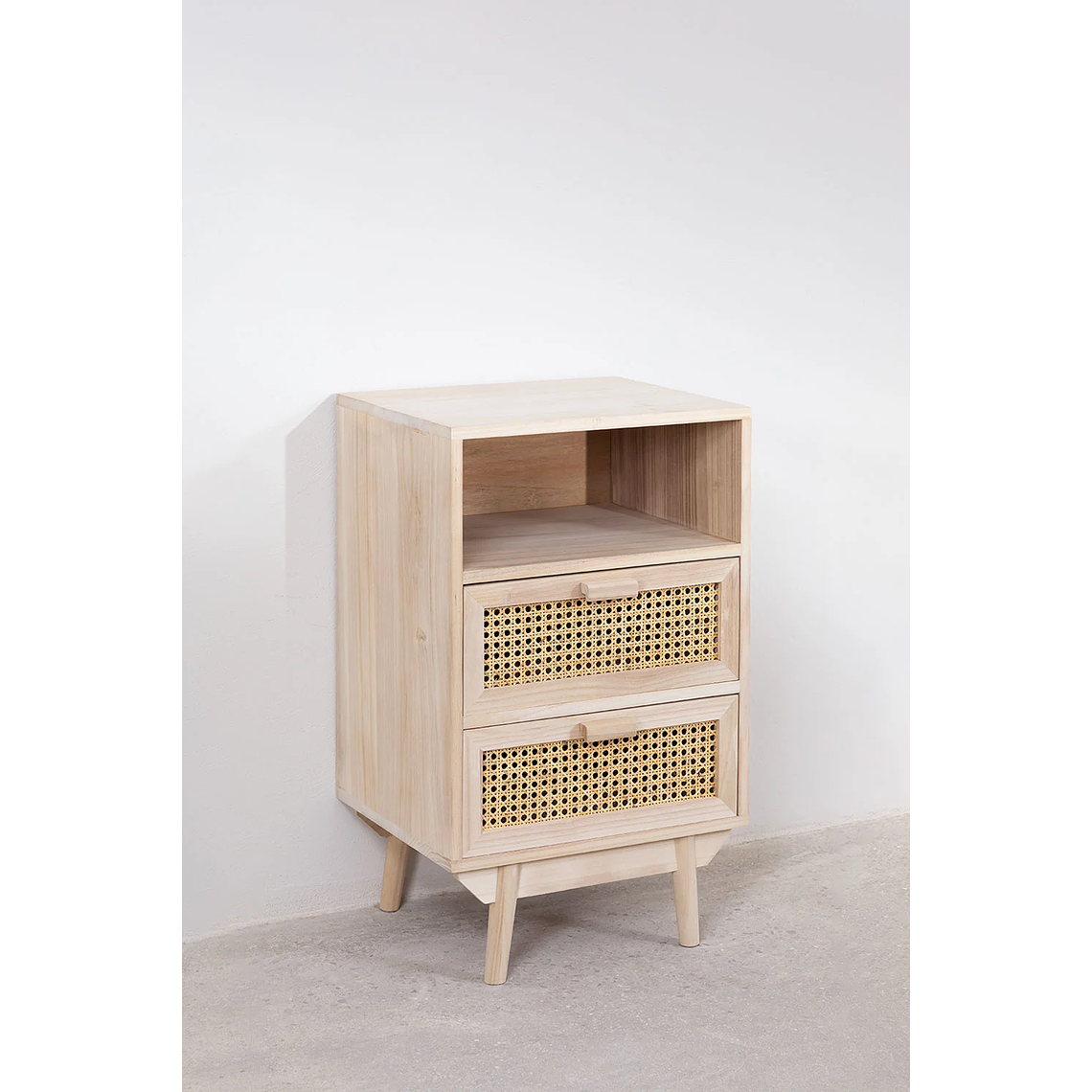 Velador con Almacenaje en Madera Ralik 1