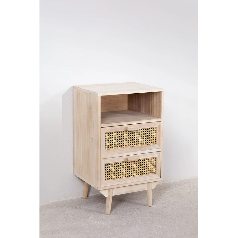 Velador con Almacenaje en Madera Ralik 1