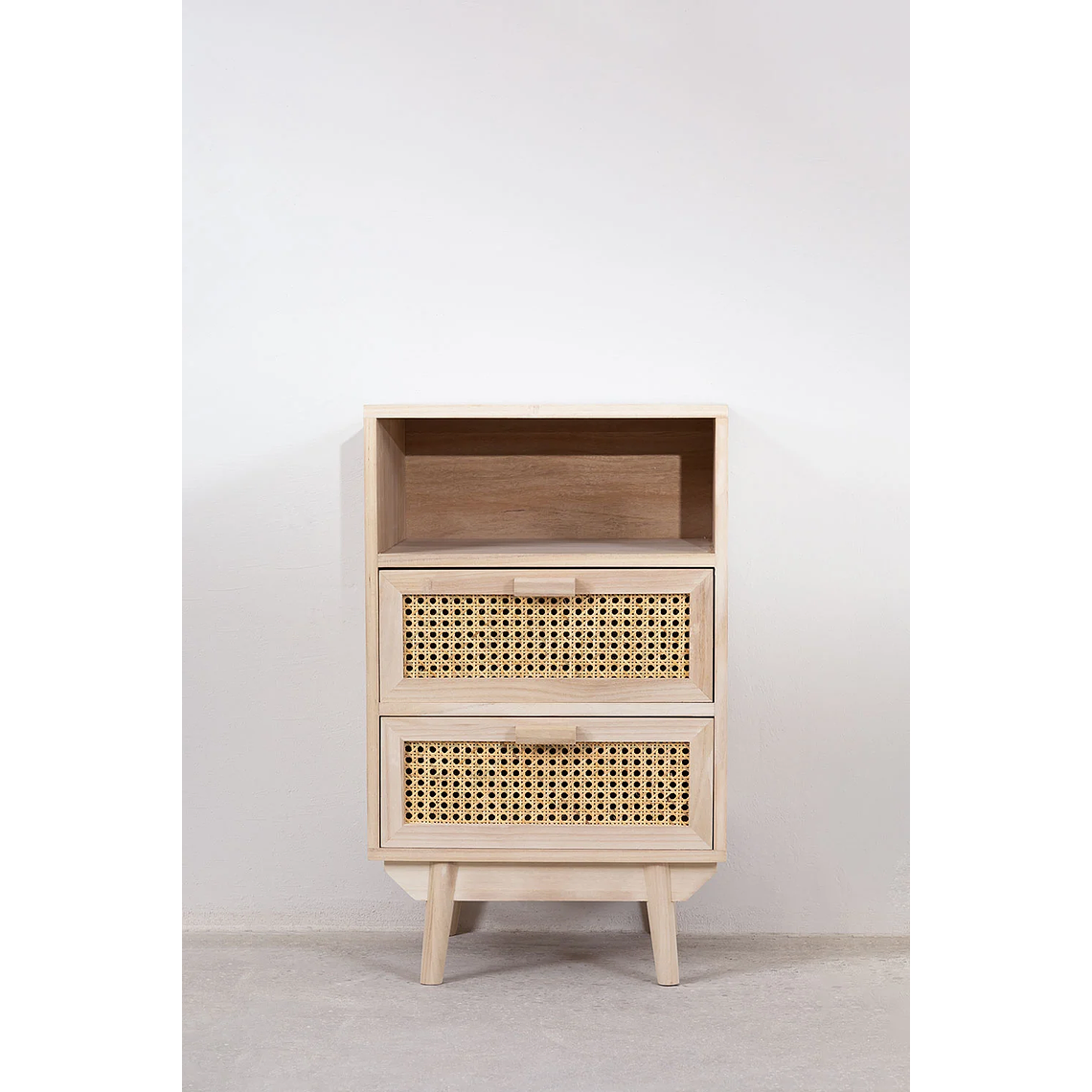 Velador con Almacenaje en Madera Ralik 2