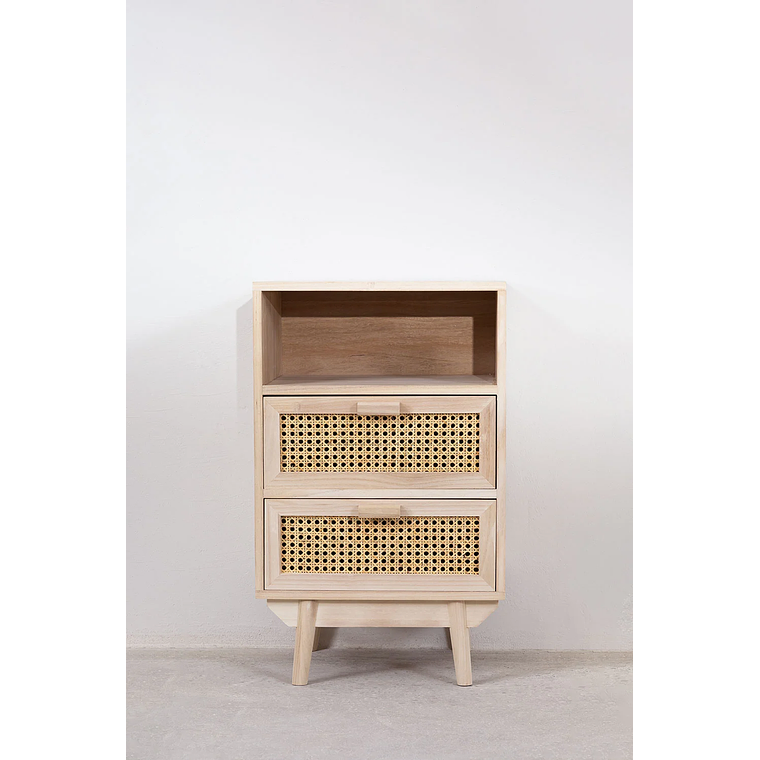 Velador con Almacenaje en Madera Ralik 2