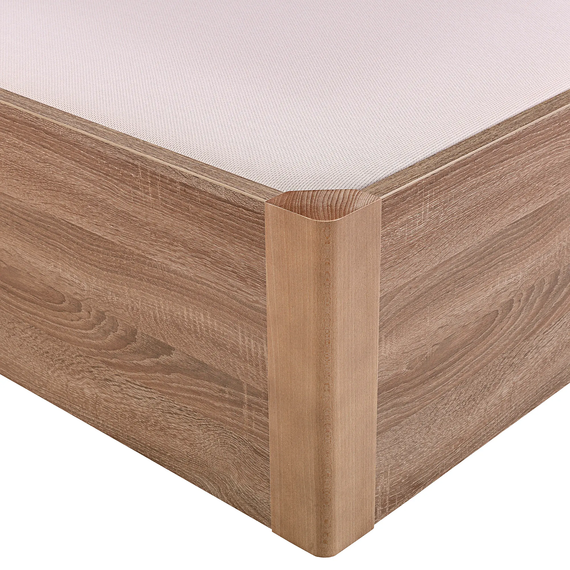 Canapé abatible de madera eléctrico de alta capacidad tapa única de color roble 105 x 200 cm 1.5 Plaza - DESIGN 4