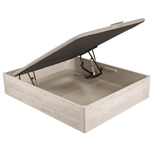 Canapé abatible de madera eléctrico de alta capacidad tapa única de color glaciar 105 x 200 cm 1.5 Plaza - DESIGN