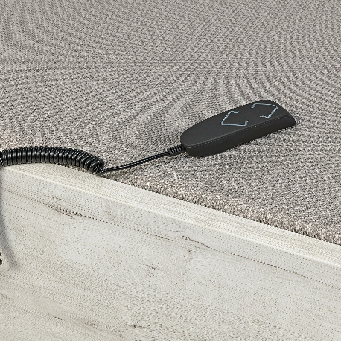 Canapé abatible de madera eléctrico de alta capacidad tapa única de color glaciar 105 x 200 cm 1.5 Plaza - DESIGN 5