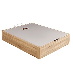 Canapé abatible de madera eléctrico de alta capacidad tapa única de color natural 105 x 200 cm 1.5 Plaza - DESIGN