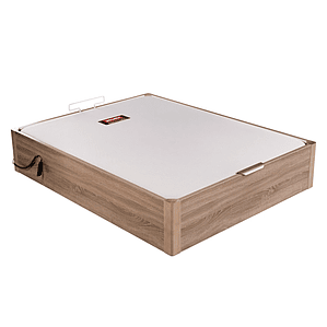 Canapé abatible de madera eléctrico de alta capacidad tapa única de color roble 150 x 200 cm 2 Plaza - DESIGN