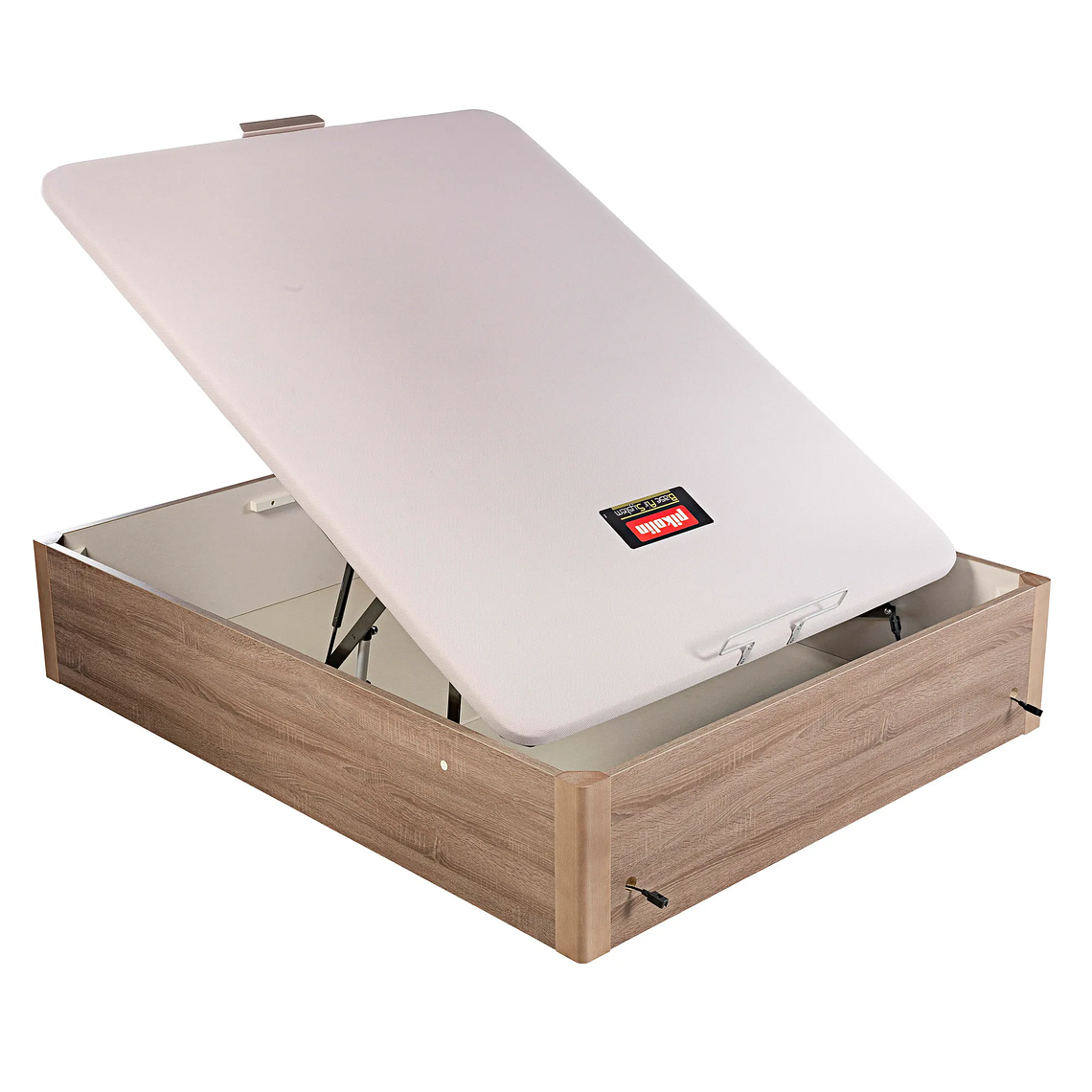 Canapé abatible de madera eléctrico de alta capacidad tapa única de color roble 150 x 200 cm 2 Plaza - DESIGN 3