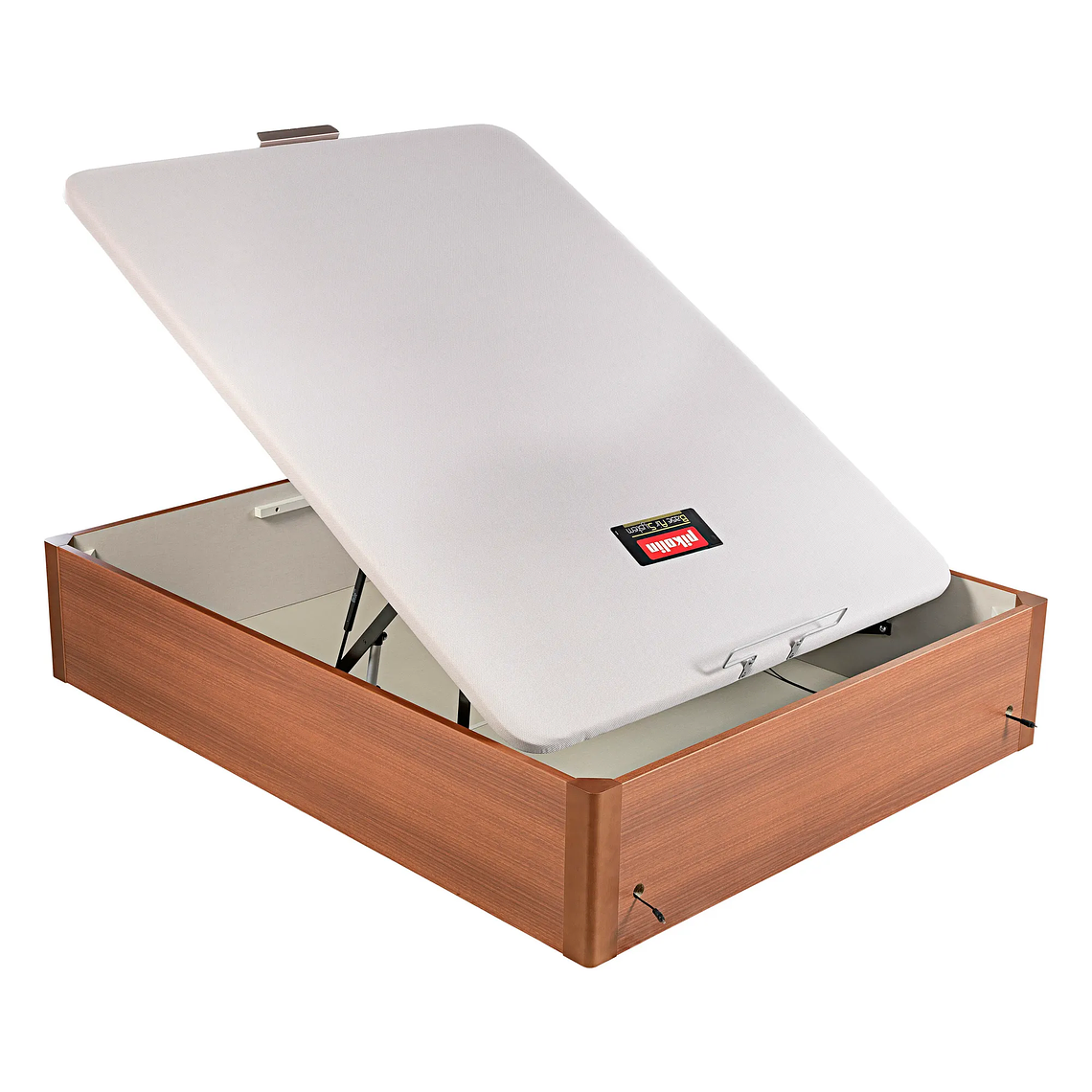 Canapé abatible de madera eléctrico de alta capacidad tapa única de color cerezo 150 x 200 cm 2 Plaza - DESIGN 3