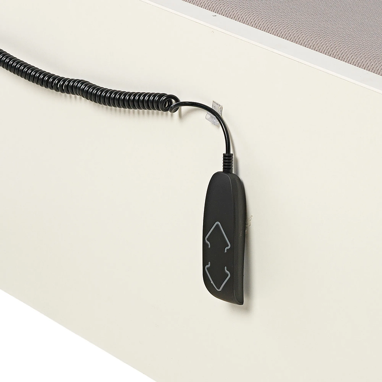 Canapé abatible de madera eléctrico de alta capacidad tapa única de color blanco 150 x 200 cm 2 Plaza - DESIGN 6