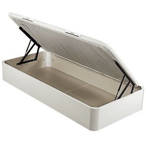 Canapé abatible de madera juvenil de color blanco 90 x 190 cm 1 Plaza - NATURBOX JUV