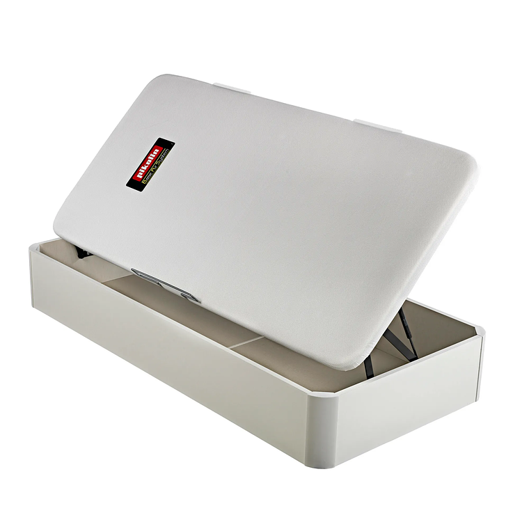 Canapé abatible de madera juvenil de color blanco 90 x 190 cm 1 Plaza - NATURBOX JUV 2