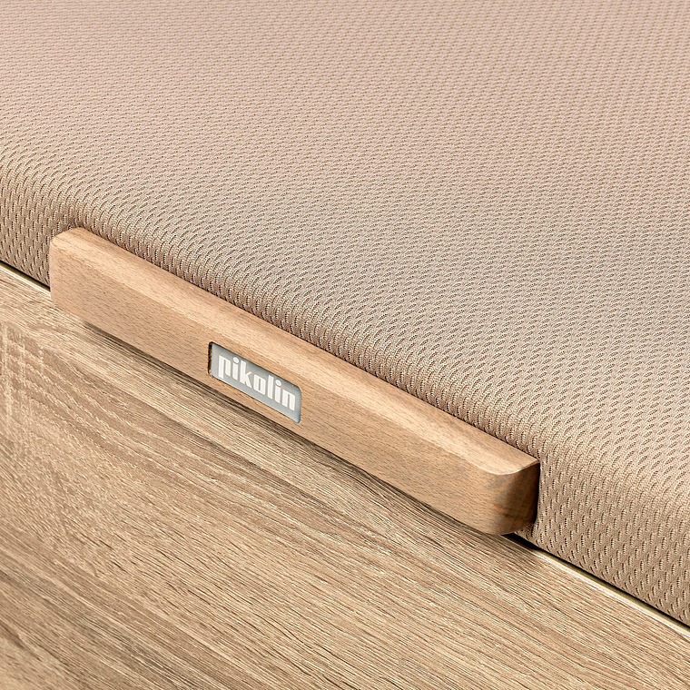 Canapé abatible de madera juvenil de color natural 90 x 190 cm 1 Plaza - NATURBOX JUV 5