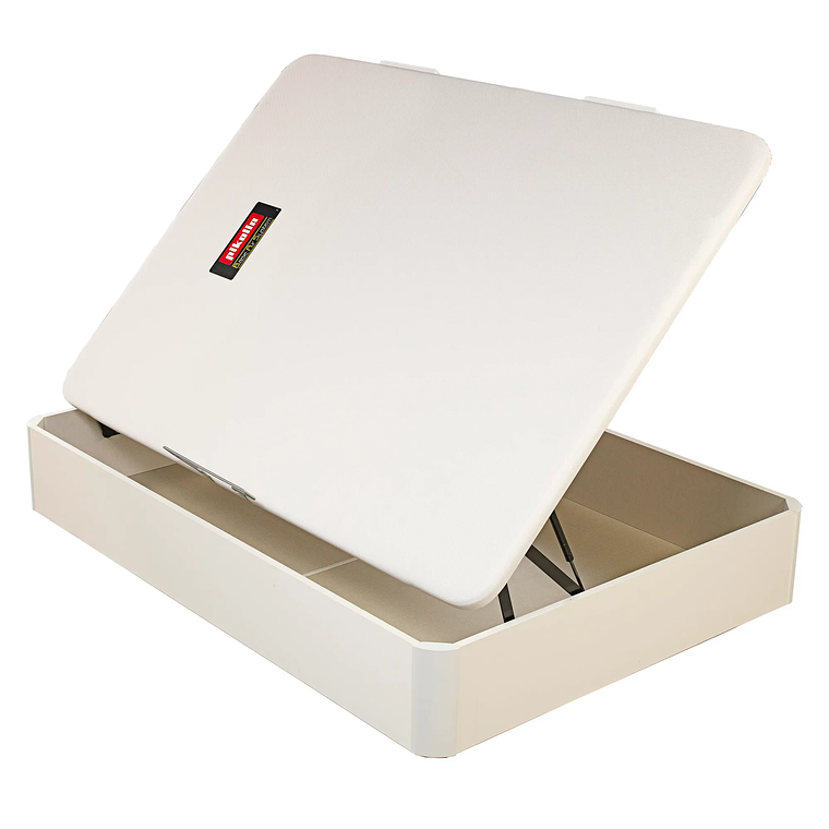 Canapé abatible de madera juvenil de color blanco 105 x 90 cm 1,5 Plaza - NATURBOX JUV 7