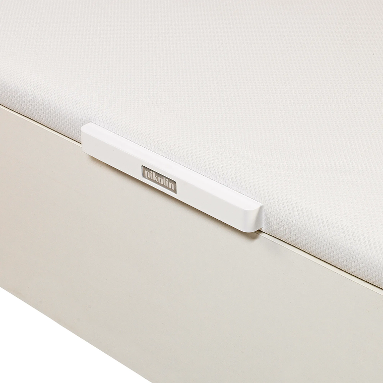 Canapé abatible de madera juvenil de color blanco 105 x 90 cm 1,5 Plaza - NATURBOX JUV 9