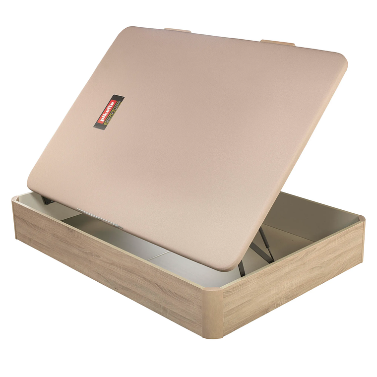 Canapé abatible de madera juvenil de color natural 105 x 90 cm 1,5 Plaza - NATURBOX JUV 7