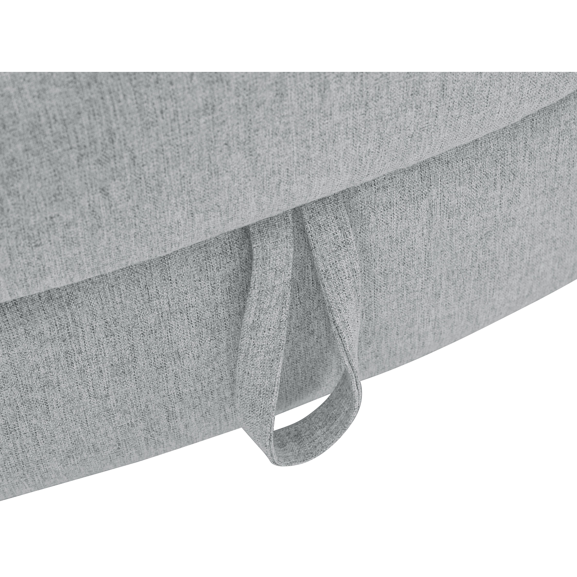 Diván (ángulo izquierdo) convertible de tela gris claro con arcón 160 cm PENELOPE 7