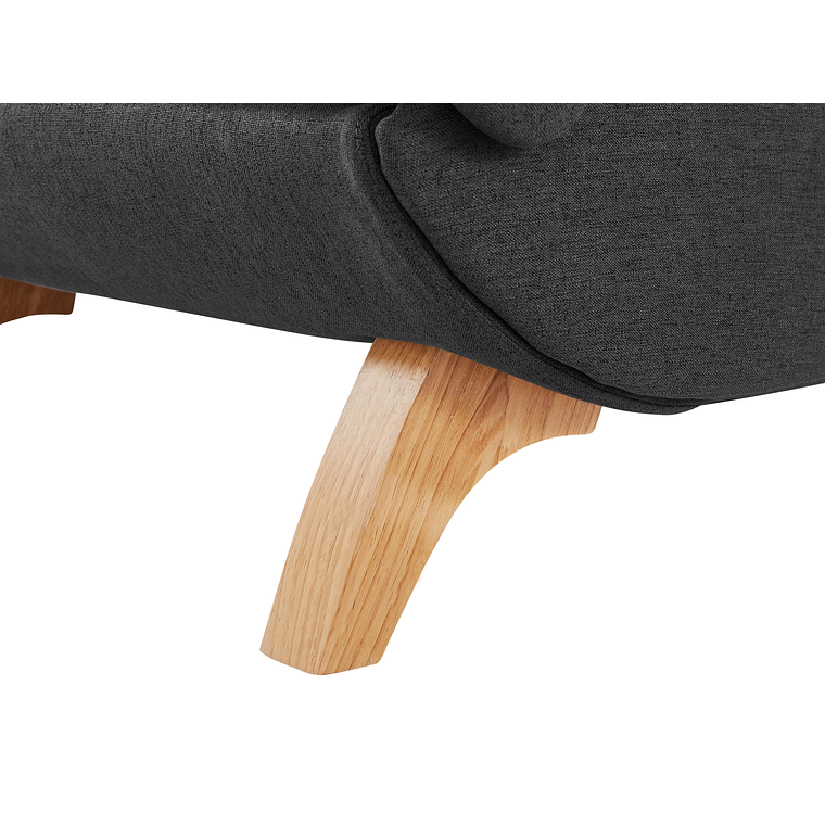 Diván (ángulo derecho) convertible de tela antracita con arcón PENELOPE 7