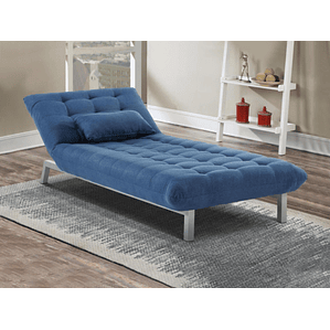 Diván de tela HORNET 186 cm - Azul