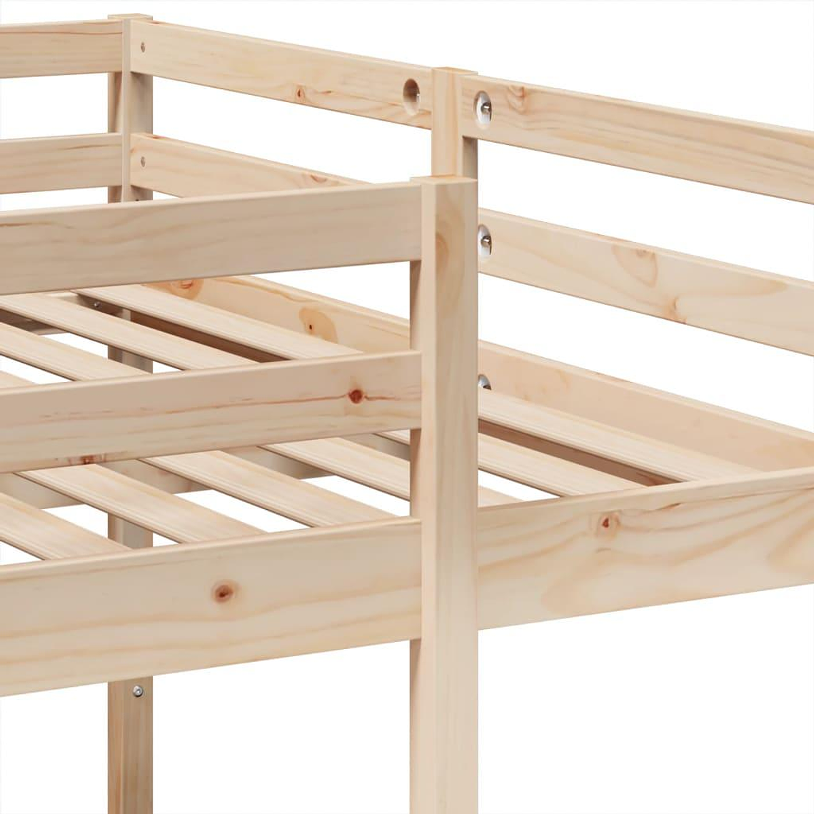 Camarote triple madera de pino 140x200/70x140 cm 8