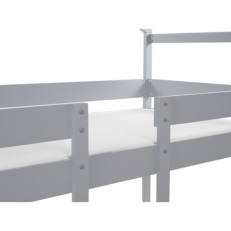 Camarote con dosel de madera blanca 90 x 200 cm LABATUT 5