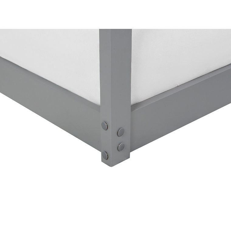 Camarote con dosel de madera blanca 90 x 200 cm LABATUT 7