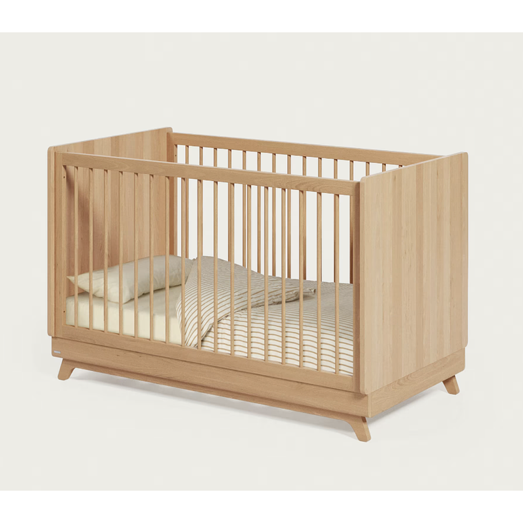 Cuna evolutiva Maralis de madera maciza de haya 70 x 140 cm color natural 1