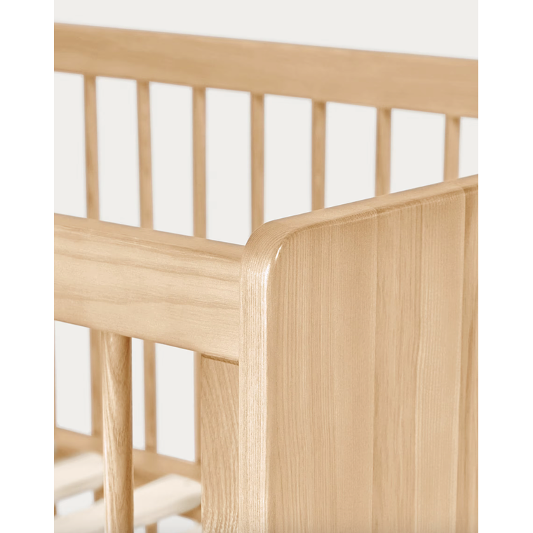 Cuna evolutiva Maralis de madera maciza de haya 70 x 140 cm color natural 3